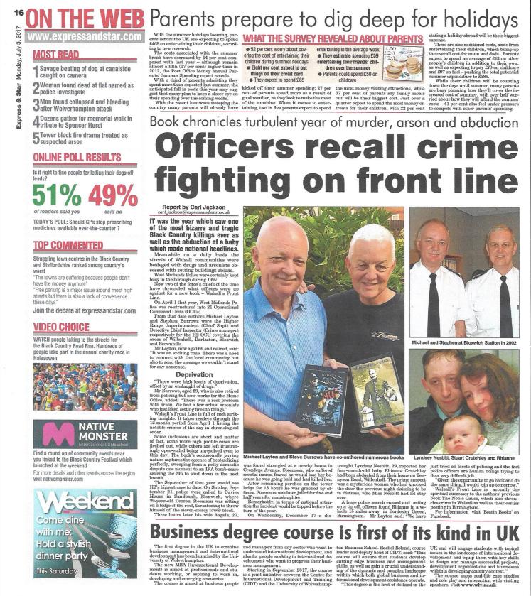 Walsalls Front Line - Express &amp; Star July 17 -Volume One